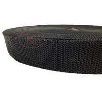 250m Fita CA 20mm 2cm Preta Cadarço Alça Bolsas Mochilas