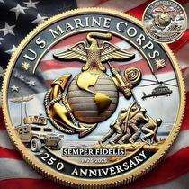 250º aniversário do Corpo de Fuzileiros Navais da Challenge Coin Touzanious