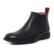 251LC-Botina Chelsea Masculina couro natural mustg e floater macio