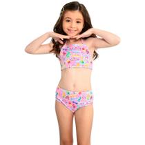 253 conjunto de biquíni infantil menina moda praia