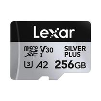 256GB 128GB 64GB Lexar Professional Micro SD Card Silver plus UHS-I U3 A2 V3 4K Para Drone