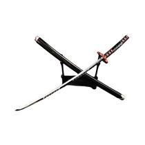 25cm Demon Slayer Tanjirou Metal Katana Espada Brinquedo Anime Ghost Killer Cosplay Prop Decoração