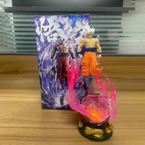 25cm Dragon Ball Son Goku Ultra Instinto Super Saiyan PVC Action Figure Estátua Modelo Brinquedo
