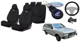 25Kit Premium Ford Belina 80-91:Capas+Volante+Chaveiro