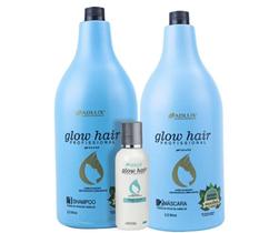2,5l Shampoo + 2,5l Mascara + Termo Ativo Glow Hair Adlux