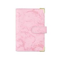 25pcs A6 Marbled Hand Ledger, Binder Notebook PU Leather 6