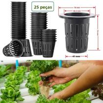 25PCS Copos De Rede Para Hidroponia, Cestos De Malha Para Cultivo De Plantas E Vegetais, Vasos De 25PCS Copos De Rede Para Hidroponia, Cestos De Malha Para Cultivo De Plantas E Vegetais, Vasos De