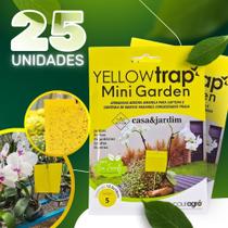 25un Armadilha Amarela Yellow Trap Mini Garden Controle e Monitoramento de Insetos 12,5x10cm 25un Armadilha Amarela Yellow Trap Mini Garden Controle e Monitoramento de Insetos 12,5x10cm