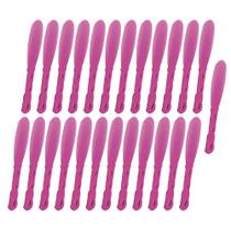 25UN Espátula Acrílica Luxo Rosa P/ Creme Santa Clara 25UN Espátula Acrílica Luxo Rosa P/ Creme Santa Clara