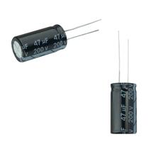 25x Capacitor Eletrolítico 47uf x 200v 105º Kit c/25 Peças