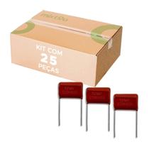 25x Capacitor Filme Poliéster 2,2uF 400V 225K Para Filtro 25x Capacitor Filme Poliéster 2,2uF 400V 225K Para Filtro