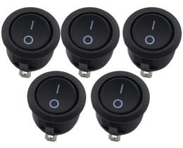 25x Chave Redonda Tic Tac Botão Liga Desliga On Off 25x Chave Redonda Tic Tac Botão Liga Desliga On Off