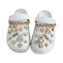 26 Peças De Berloques De Urso Com Strass Destacáveis Para Crocs, Sandálias De Praia E Chinelos