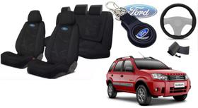 261Kit Premium EcoSport 2006-2013: Capas, Volante, Chaveiro 261Kit Premium EcoSport 2006-2013: Capas, Volante, Chaveiro