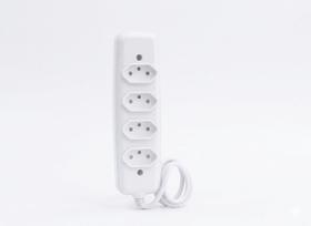 26340 Tomada Barra 4t 3p 10a Branco Ilumi 26340 Tomada Barra 4t 3p 10a Branco Ilumi