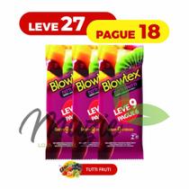 27 Preservativo Camisinha Blowtex Tutti Frutti 3 Emb c/ 9