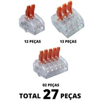 27un Conector Emenda Derivação 2, 3 e 5 vias 4mm² 32A/250V