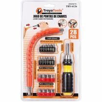 28 Peças Bits Extensor Flexível Fenda Phillips Hex Soquetes