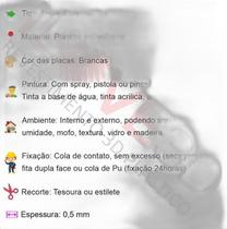 28 Placas Poliestireno 3D Revestimento 0,5Mm 50X50Cm Lunar