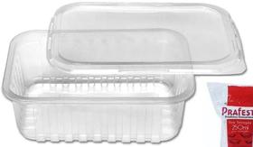 288 Pote Retangular Tampa Freezer Micro 250Ml Prafesta (2Cx)