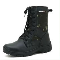 293ATA-Bota Militar de Couro para Caça e Pesca Verde Camuflado 293ATA-Bota Militar de Couro para Caça e Pesca Verde Camuflado