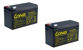 2baterias Long 12v 7ah 28w Wp7-12 Original 100% Nova 2baterias Long 12v 7ah 28w Wp7-12 Original 100% Nova
