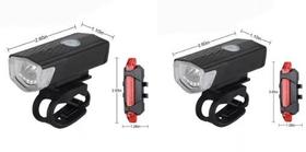 2Farol e 2 Lanterna Pra Bike MTB BIKE