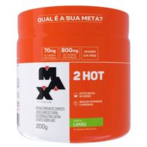 2Hot Queimador Gordura 200g Max Titanium Sabor Limão Cafeína