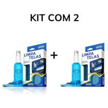 2KIT Limpador limpa telas start 120ml + pano microfibra - para computador, celular, notebook, tablet