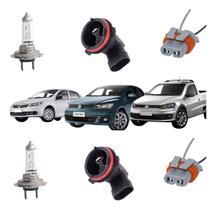 2kit Soquete + Lâmpada H7 + Conetor Gol Saveiro Voyage G5