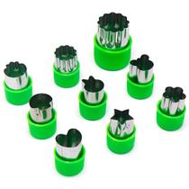 2Kits Mini Molde Cortador Alimentos Crianças Divertido 9pçs