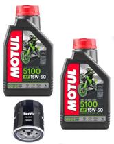 2L Oleo Motul 5100 15W50 + Filtro Psl 637 Harley Davidson