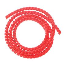 2m 10mm PP Bandas de embrulho espiral Cabo Tidy Wrap Wire Management Organizer Tube - Vermelho