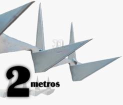 2m Espeto duplo em V lança para muro
