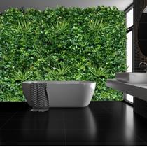 2m² Jardim Verde Artificial Painel luxo elegante volumoso efeito 3D interno externo pronto para uso - Decora Flores Artificiais