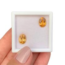 2ø Topázio Imperial - Amarelo e Laranja 5,52ct