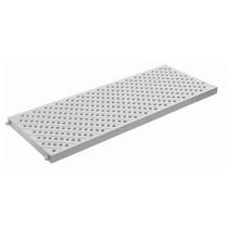 2pç grelha piso pedestre pvc resistente 20x50cm cinza tigre