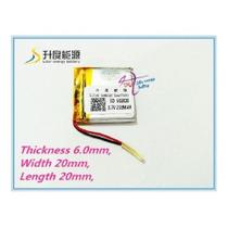 (2pcs)bateria 3.7v 250 Mah 6mm X 20mm X 20mm 602020 2 Fios (2pcs)bateria 3.7v 250 Mah 6mm X 20mm X 20mm 602020 2 Fios