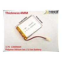 (2pcs) Bateria 404050 1300 Mah 3,7v Com 2 Fios 4x41x51