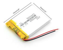 (2pcs) Bateria 850 Mah 3.7v Com 2 Fios Nova -