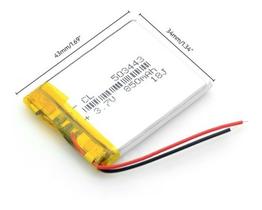 (2pcs) Bateria 850 Mah 3.7v Com 2 Fios Nova -