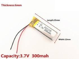 (2pcs) Bateria Caneta Wizard 35mm X 12mm X6mm 3,7v 300mah - (2pcs) Bateria Caneta Wizard 35mm X 12mm X6mm 3,7v 300mah -