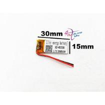 (2pcs) Baterias 3,7v 200mah 4mm X 15mm X 30mm 401530 (2pcs) Baterias 3,7v 200mah 4mm X 15mm X 30mm 401530