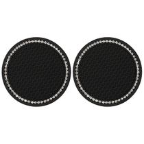 2pcs Car Diamond Cup Mat Almofada de assento de garrafa Almofada de silicone antiderrapante 2pcs Car Diamond Cup Mat Almofada de assento de garrafa Almofada de silicone antiderrapante