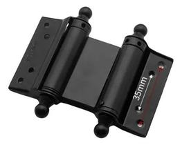 2pcs Dobradiças Dupla Ação 3 Preto Aço Porta Vai e vem 2pcs Dobradiças Dupla Ação 3 Preto Aço Porta Vai e vem