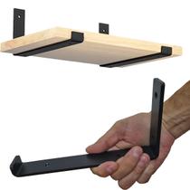 2pçs Mão Francesa Suporta 70kg O Par Suporte Flutuante 20cm 2pçs Mão Francesa Suporta 70kg O Par Suporte Flutuante 20cm