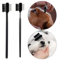 2pcs Pet Eye Pente Escova Remover mancha rasga compolho escova de limpeza de olho de dupla lateral 2pcs Pet Eye Pente Escova Remover mancha rasga compolho escova de limpeza de olho de dupla lateral