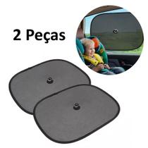 2pçs Protetor Solar Tela Infantil Bebê Para Carro C/ Ventosa