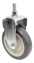 (2pçs) Rodizio Fixo Rosca 5pol. Pvc Anti Risco 75kg Por Roda (2pçs) Rodizio Fixo Rosca 5pol. Pvc Anti Risco 75kg Por Roda