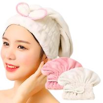 2pçs Touca Toalha Microfibra Macia Todos Os Tipos De Cabelos
